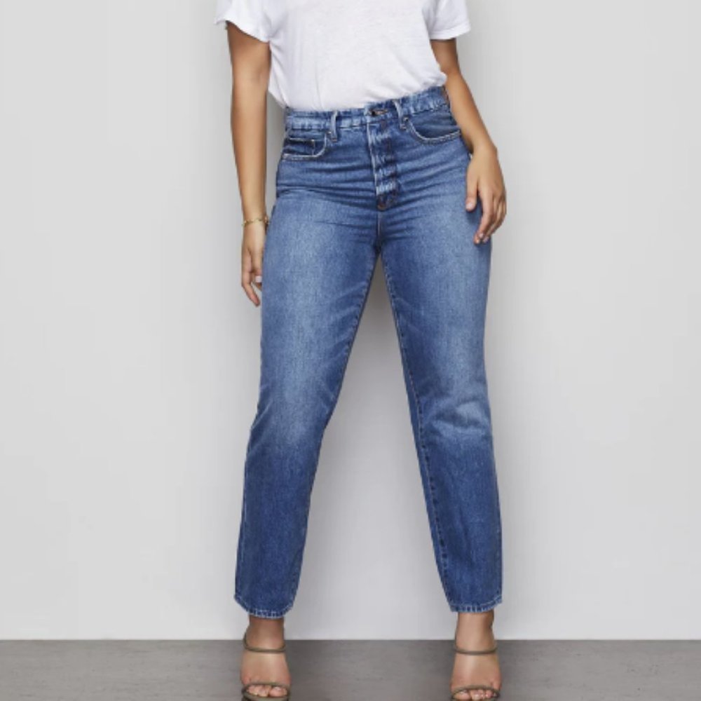 0513 Good American GOOD VINTAGE WESTERN YOKE sz 15/33